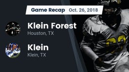 Recap: Klein Forest  vs. Klein  2018
