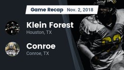 Recap: Klein Forest  vs. Conroe  2018
