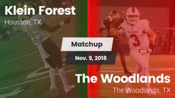 Matchup: Klein Forest High vs. The Woodlands  2018