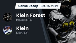 Recap: Klein Forest  vs. Klein  2019