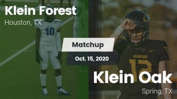 Matchup: Klein Forest High vs. Klein Oak  2020