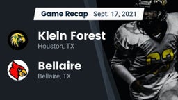 Recap: Klein Forest  vs. Bellaire  2021