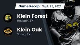 Recap: Klein Forest  vs. Klein Oak  2021