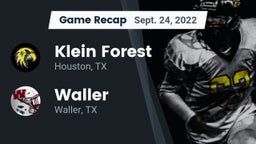 Recap: Klein Forest  vs. Waller  2022