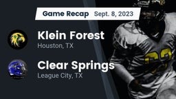 Recap: Klein Forest  vs. Clear Springs  2023