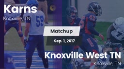 Matchup: Karns  vs. Knoxville West  TN 2017
