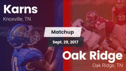 Matchup: Karns  vs. Oak Ridge  2017
