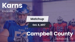 Matchup: Karns  vs. Campbell County  2017