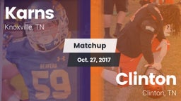 Matchup: Karns  vs. Clinton  2017