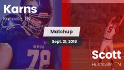 Matchup: Karns  vs. Scott  2018