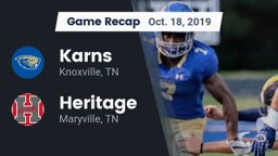 Recap: Karns  vs. Heritage  2019