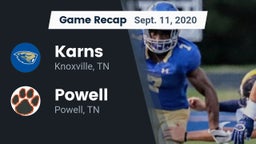 Recap: Karns  vs. Powell  2020