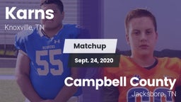 Matchup: Karns  vs. Campbell County  2020