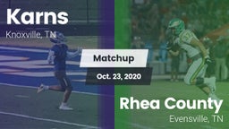Matchup: Karns  vs. Rhea County  2020
