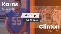 Matchup: Karns  vs. Clinton  2020
