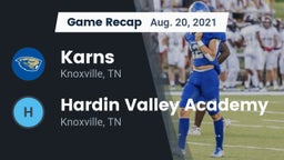 Recap: Karns  vs. Hardin Valley Academy 2021