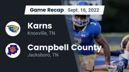 Recap: Karns  vs. Campbell County  2022