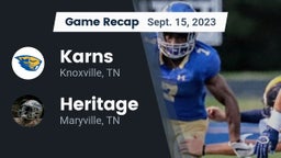 Recap: Karns  vs. Heritage  2023