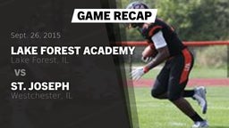 Recap: Lake Forest Academy  vs. St. Joseph  2015