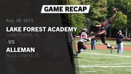 Recap: Lake Forest Academy  vs. Alleman  2015