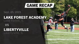 Recap: Lake Forest Academy  vs. Libertyville  2015