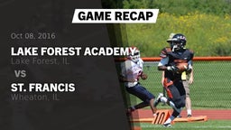 Recap: Lake Forest Academy  vs. St. Francis  2016