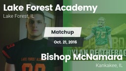 Matchup: Lake Forest Academy vs. Bishop McNamara  2016