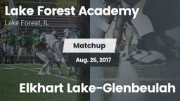 Matchup: Lake Forest Academy vs. Elkhart Lake-Glenbeulah 2017