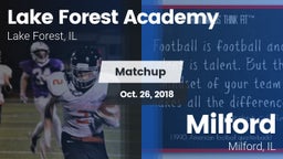 Matchup: Lake Forest Academy vs. Milford  2018