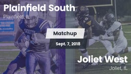 Matchup: Plainfield South vs. Joliet West  2018