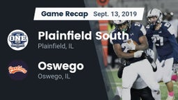 Recap: Plainfield South  vs. Oswego  2019