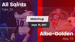 Matchup: All Saints vs. Alba-Golden  2017