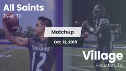 Matchup: All Saints vs. Village  2018