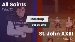 Matchup: All Saints vs. St. John XXIII  2018