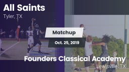 Matchup: All Saints vs. Founders Classical Academy  2019