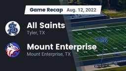 Recap: All Saints  vs. Mount Enterprise  2022