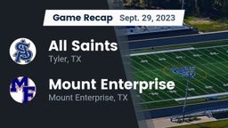 Recap: All Saints  vs. Mount Enterprise  2023