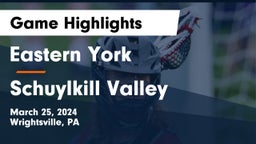 Eastern York  vs Schuylkill Valley  Game Highlights - March 25, 2024