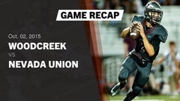 Recap: Woodcreek  vs. Nevada Union  2015