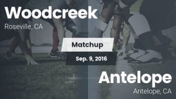 Matchup: Woodcreek High vs. Antelope  2016