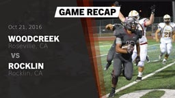 Recap: Woodcreek  vs. Rocklin  2016