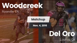 Matchup: Woodcreek High vs. Del Oro  2016