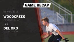 Recap: Woodcreek  vs. Del Oro  2016