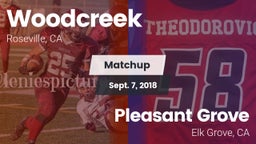 Matchup: Woodcreek High vs. Pleasant Grove  2018