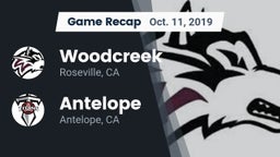 Recap: Woodcreek  vs. Antelope  2019