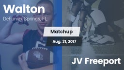 Matchup: Walton  vs. JV Freeport 2017