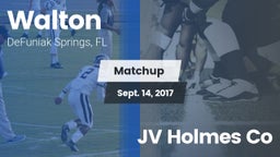 Matchup: Walton  vs. JV Holmes Co 2017