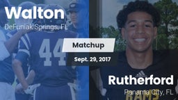 Matchup: Walton  vs. Rutherford  2017