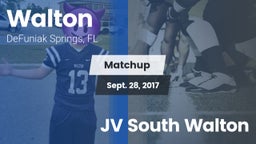 Matchup: Walton  vs. JV South Walton 2017