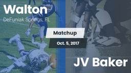 Matchup: Walton  vs. JV Baker 2017